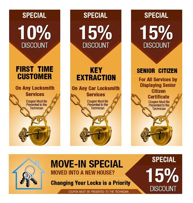 Super Locksmith Service West Palm Beach, FL 561-328-2938 - coupon1-set-four